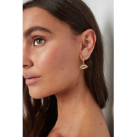 Oorbellen lippen Zilver