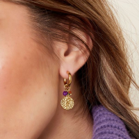 Snake oorbellen zilver