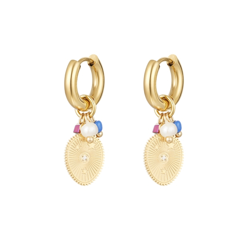 Starry oorbellen goud