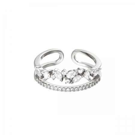 Sparkle ring zilver Sparkle ring zilver