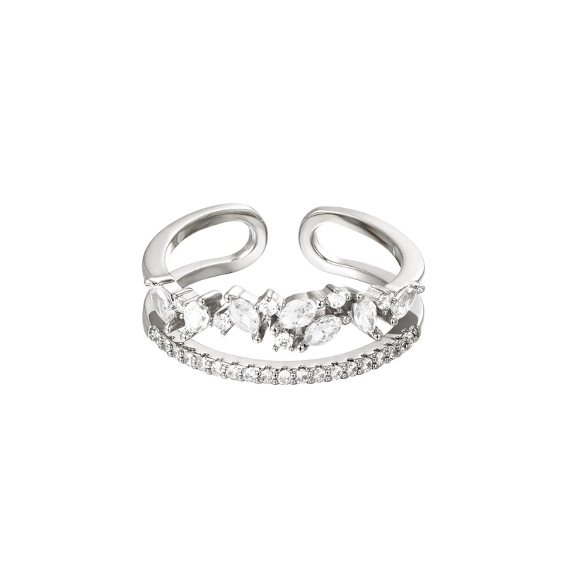 Sparkle ring zilver