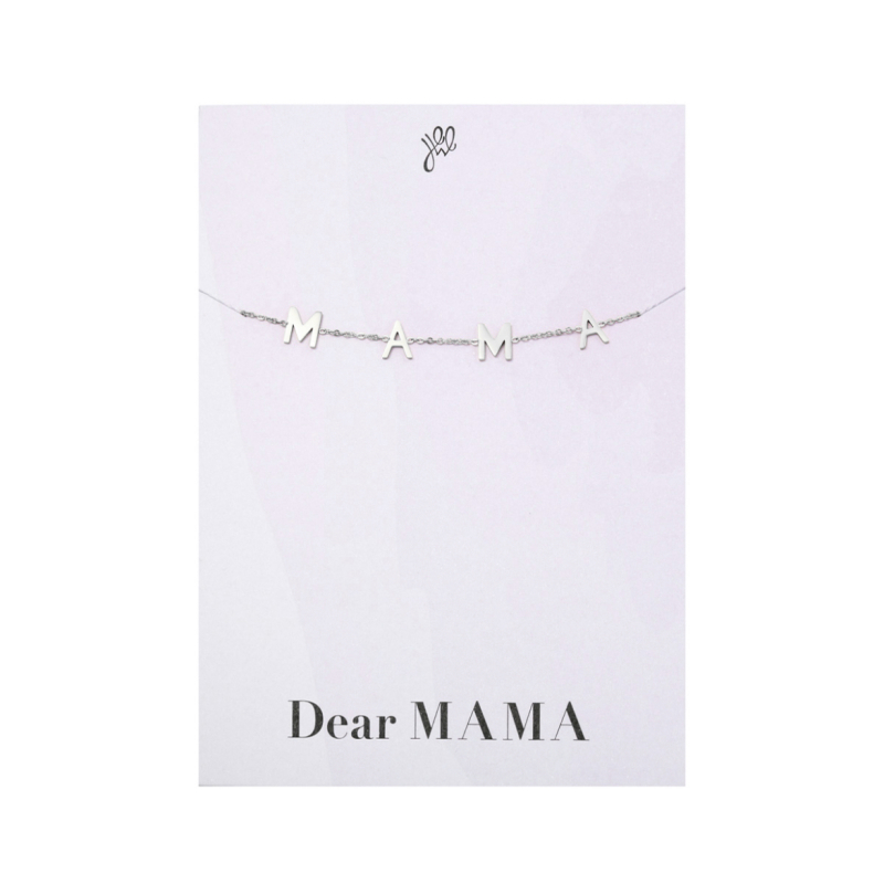 Mama armband zilver