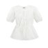 Strikjes blouse WIT