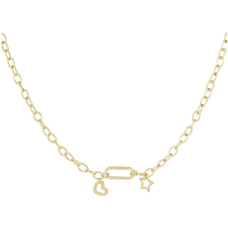 Ketting met bedels - Goud