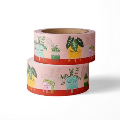 Washi tape planten