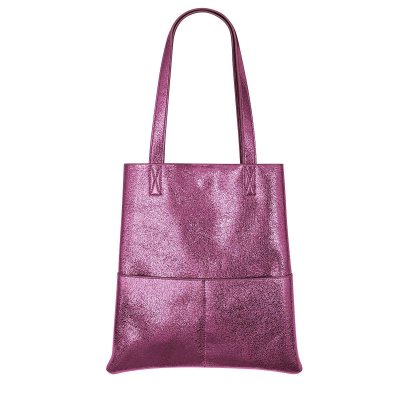 Metallic shopper Fuchsia PU