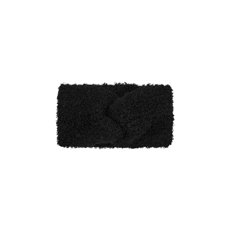 Gebreide hoofdwarmer basic - zwart