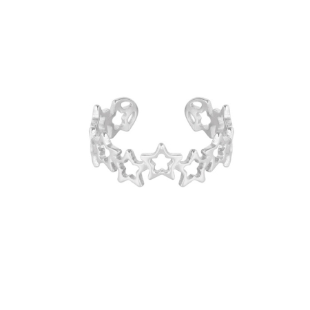 Ster ring zilver