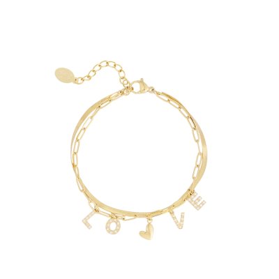 Love armband - goud