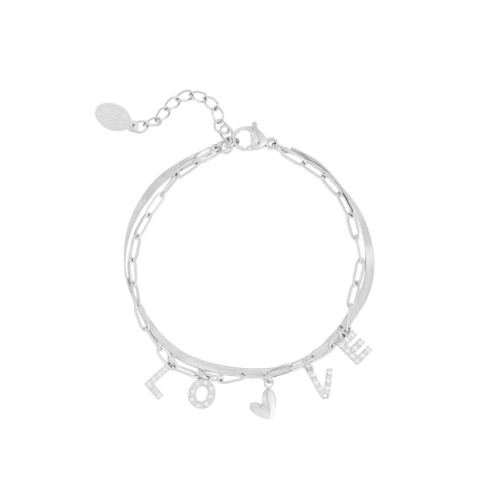 Love armband - zilver