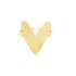 Ring met groot hart - goud