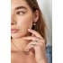 Verstelbare ring hart - zilver Stainless Steel One size