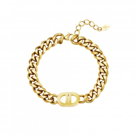 Chunky armband goud