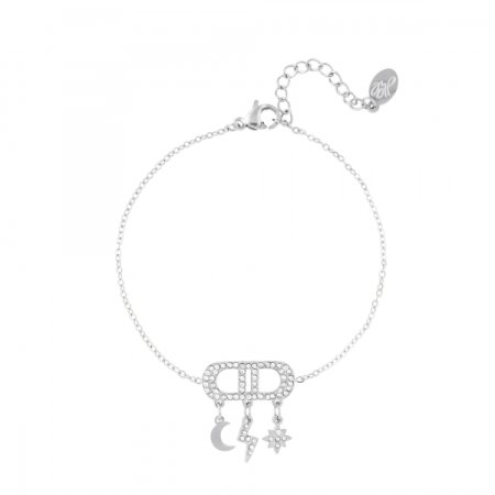 Bungels Chunky armband Zilver