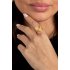 Ring met groot hart - goud