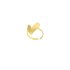 Ring met groot hart - goud
